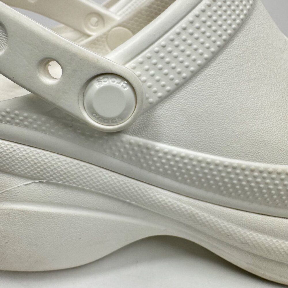 Crocs Classic Bae White Platform Size 7 Clogs Rubber Chunky Clogs - Picture 13 of 14